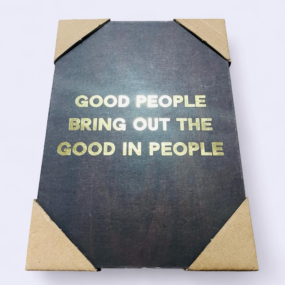 Inspirational Wall Art with Gold Text